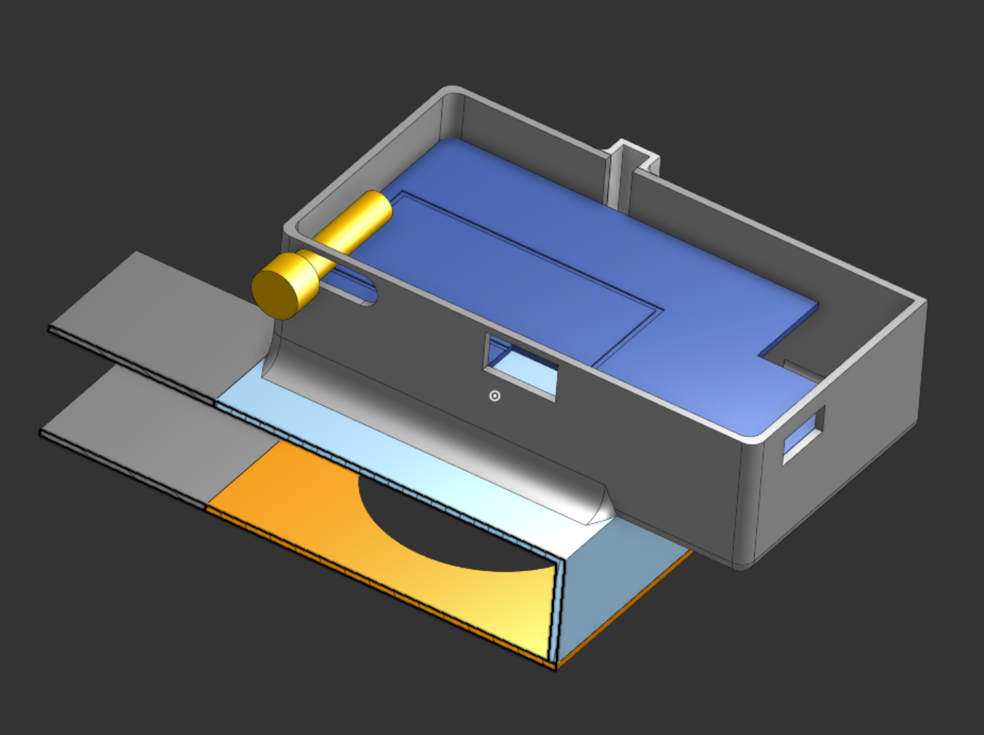 Mini Blower Fan CAD Model Preview 2